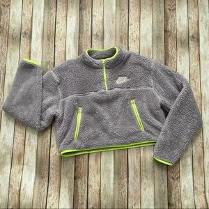 Nike Sherpa Crop Sweater